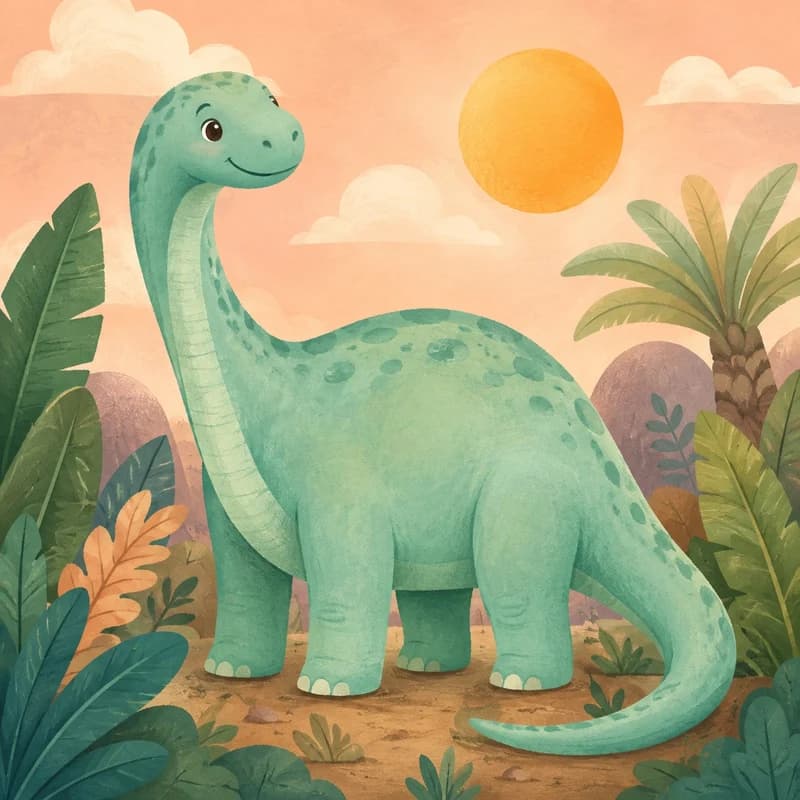 Dino days illustration from Little Pieces